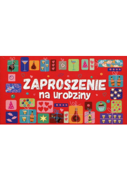 Zaproszenia urodzinowe 5 sztuk