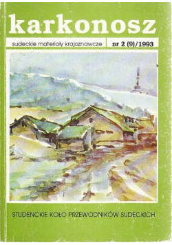 Karkonosz Sudeckie materiały krajoznawcze Nr 2  / 93
