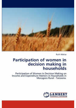 Participation of Women in Decision Making in Households