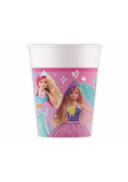 Kubeczki papierowe Barbie 200ml 8szt