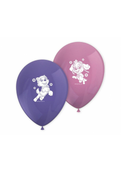 Zestaw 8 balonów Paw Patrol: Skye & Everest