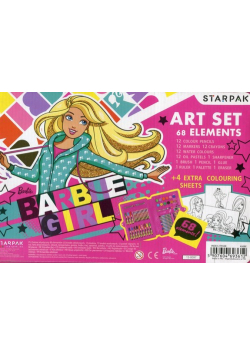 Zestaw artystyczny Barbie 68 elementów