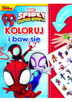 Marvel Spidey i Super-kumple Koloruj i baw się. 30 tatuaży