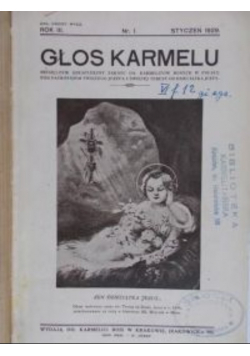 Głos Karmelu, 1929 -1930 r.