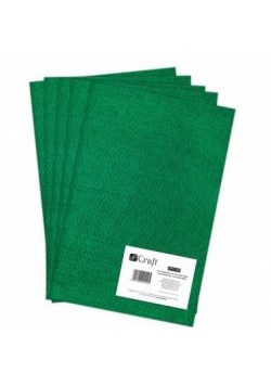 Filc poliestrowy A4 dark green 5szt