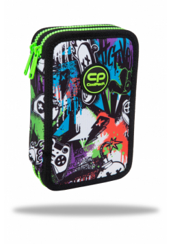 Piórnik 2-komorowy z wyposażeniem Coolpack Jumper 2 peek a boo