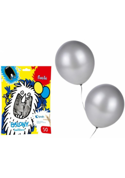 Balony srebrny (50szt) FIORELLO