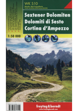 Sesto Dolomity Cortina d'Ampezzo mapa 1:50 000