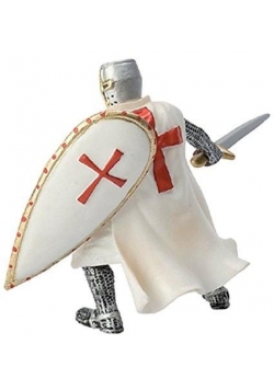 Figurka Rycerz czerwony Krzyżowiec