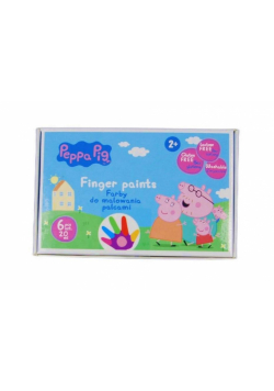 Farby do malowania palcami Peppa Pig 6 kolorów po 20 ml