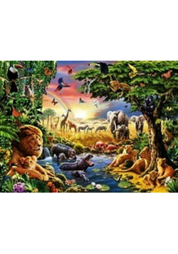 Puzzle Wodopój wieczorową porą 300 XXL