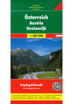Austria mapa drogowa 1:500 000