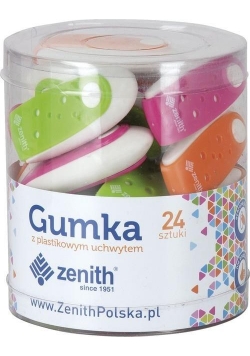 Gumka z plastikowym uchwytem (24szt) ZENITH