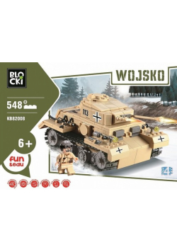 Klocki Blocki Wojsko Czołg 548 elementów