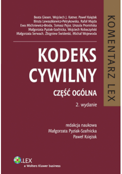 Kodeks cywilny. Komentarz. Część ogólna