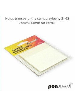 Notes transparentny samoprzylepny 75x75mm 50K
