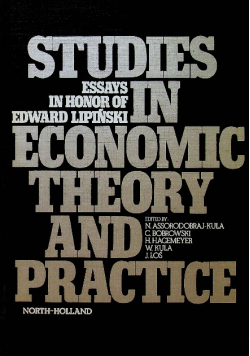 Studies in economic theory and practice