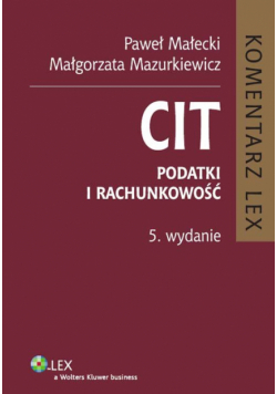 CIT Komentarz Podatki i rachunkowość