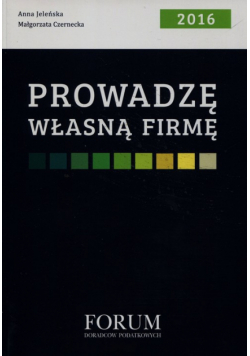Prowadzę własną firmę 2016