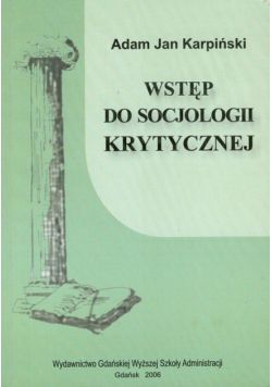 Wstęp do socjologii krytycznej