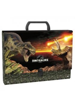 Teczka twarda z rączką Dinozaur