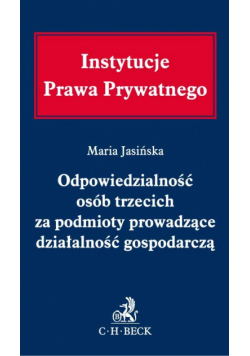 Odpowiedzialność osób trzecich za podmioty prowadzące działalność gospodarczą