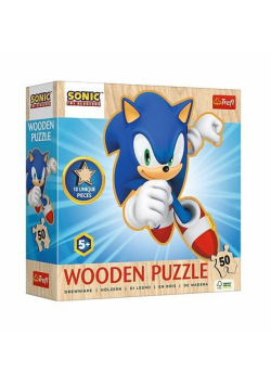 Puzzle drewniane 50 Radosny Sonic TREFL