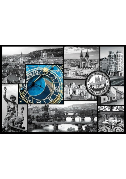 Puzzle Praga kolaż 1000
