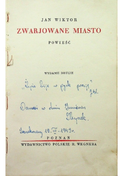 Zwarjowane Miasto 1931 r.