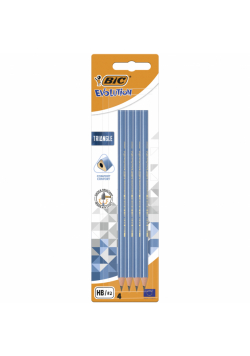 Ołówek trójkątny bez gumki Evolution Triangle BIC Blister 4szt