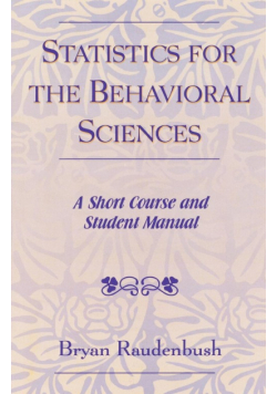 Statistics for the Behavioral Sciences