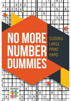No More Number Dummies | Sudoku Large Print Hard