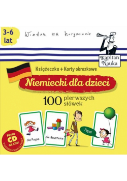 Niemiecki dla dzieci 100 pierwszych słówek Książeczka + Karty obrazkowe