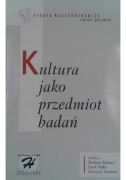 Kultura jako przedmiot badań
