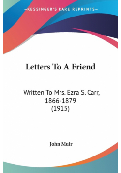 Letters To A Friend