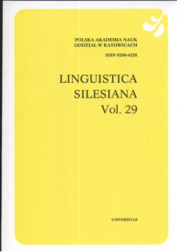 Linguistica Silesiana vol 29
