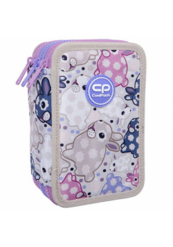 Piórnik 3-komorowy z wyposażeniem Coolpack Jumper 3 White Bunny