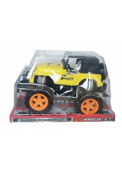 Auto na dużych kołach 27cm z napędem żółty