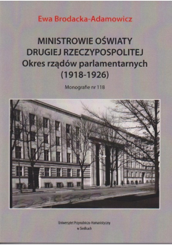 Ministrowie oświaty Drugiej Rzeczypospolitej