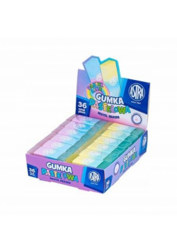 Gumka dwukolorowa Pastel Line (36szt) ASTRA