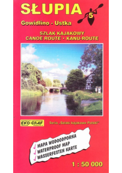 Słupia mapa kajakowa 1:50 000