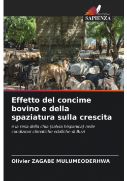 Effetto del concime bovino e della spaziatura sulla crescita