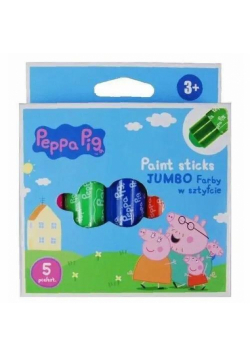 Farby w sztyfcie okrągłe Jumbo Peppa Pig 4 kolory
