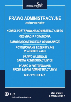 Prawo administracyjne Zbiór przepisów