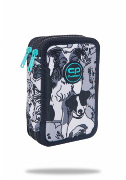 Piórnik 2-komorowy z wyposażeniem Coolpack Jumper 2 dogs planet