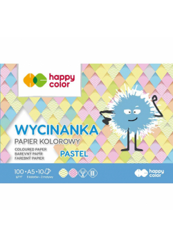 Paczka Papier kolorowy A5 Pastel Happy Color 10sztuk