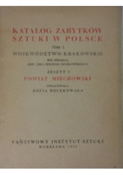 Katalog Zabytków Sztuki w Polsce,Zeszyt 8