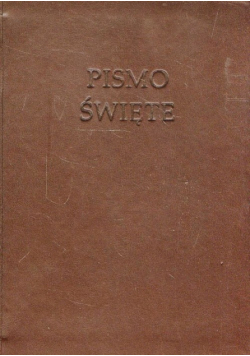 Pismo Święte Nowa Biblia Gdańska