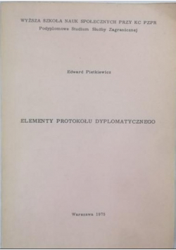 Elementy protokołu dyplomatycznego