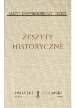 Zeszyty historyczne Nr 93